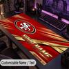 Large Mouse PadSan Francisco 49ers Custom Name Text Personalized Desk Mat Non Slip Gaming Pad