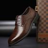 Mode Italienische Herren Lederschuhe Luxus Business Kleiderschuhe Mode Lässig Arbeitsschuhe Schnürschuhe Oxford Büroschuhe Herren Brogue Schuhe