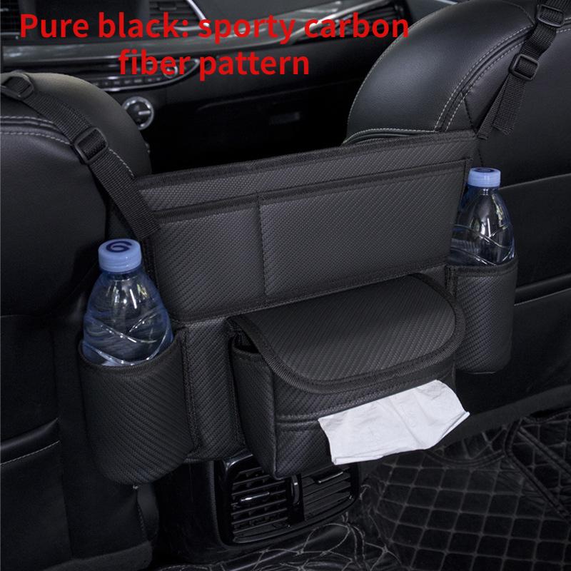 Car Seat Middle Hanger Storage Bag Luxury Auto Handbag Holder Between Seats Tissue Pockets Storage and Organization Bag