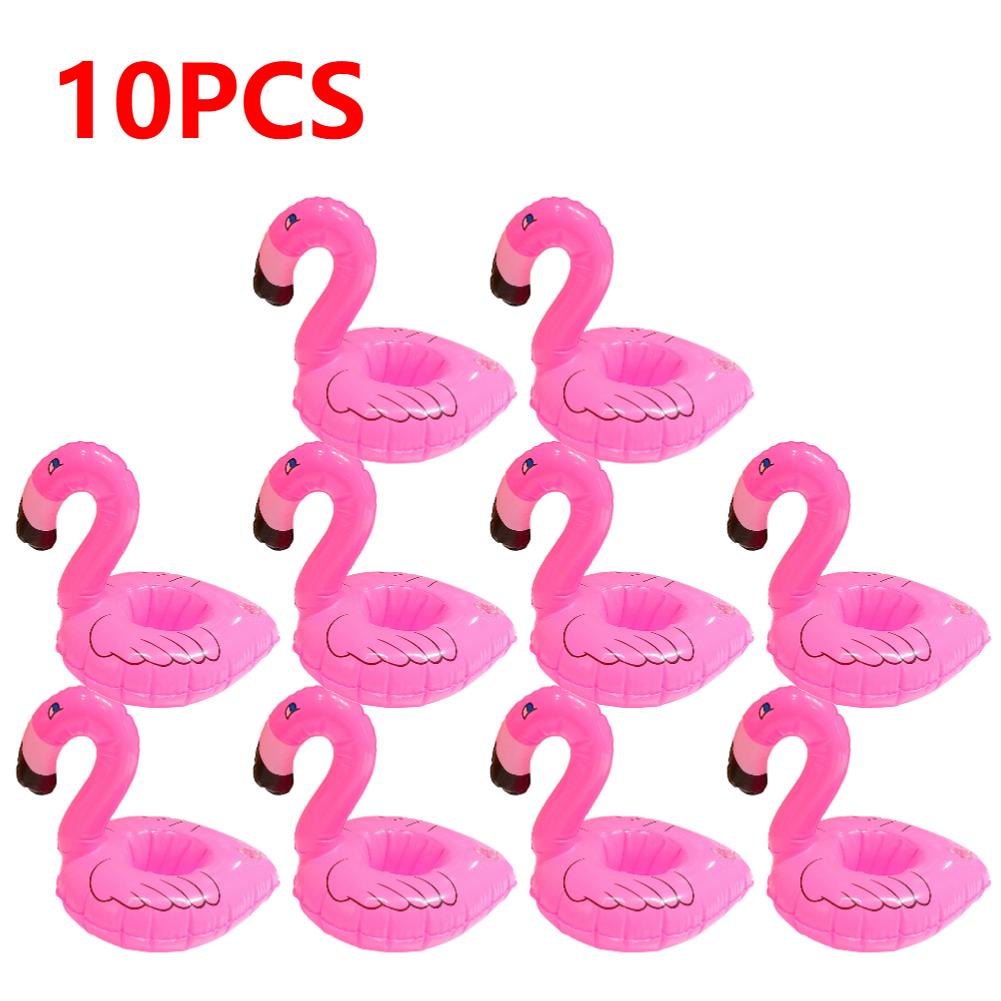 40-1 Stück Wasseruntersetzer Schwimmender aufblasbarer Getränkehalter Schwimmbecken Getränke-Schwimmer Aufblasbarer Pool Flamingo Partydekoration