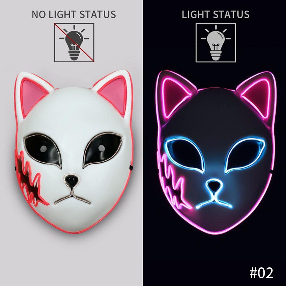 Maska LED Anime Maska Cosplay Maski Cosplay Kostium na Halloween