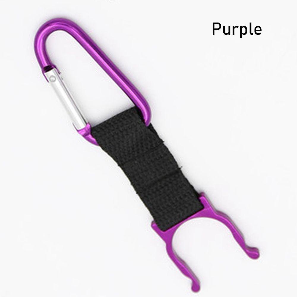 New Arrival Sports Outdoor Kettle Buckle Carabiner Water Bottle Holder Camping Hiking Aluminum Rubber Buckle Hook High Quality