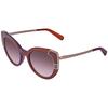 Ferragamo Brown Gradient Cat Eye Ladies Sunglasses Sf890s 210 52