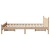 Solid Wood Bed Without Mattress 120 X 200 Cm Pine Wood