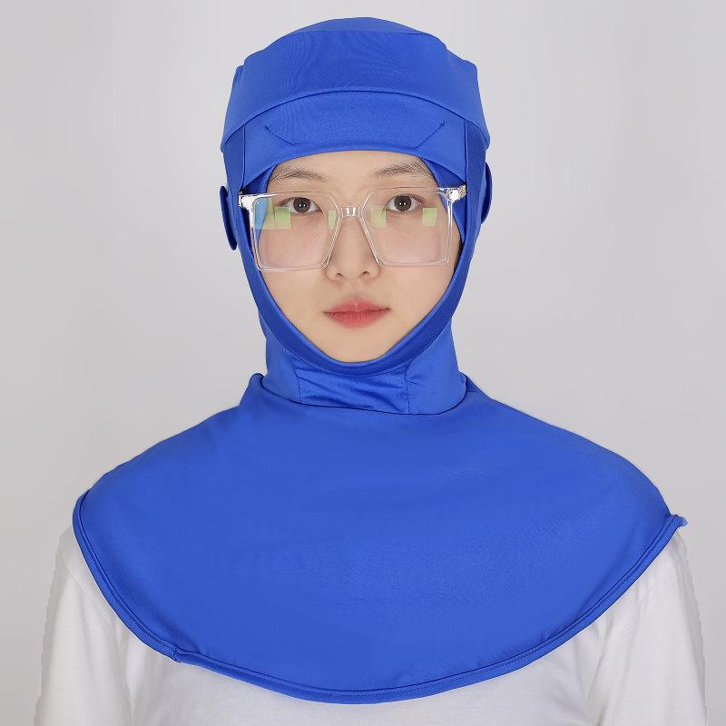 White Dustproof Head Cover Hat - Elastic Sanitary Cap for Men and Women