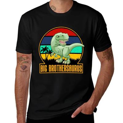 Big Brothersaurus Bigger Brother Dino Lover Announceunisext TShirt Stretch Fabric Comfort TShirt