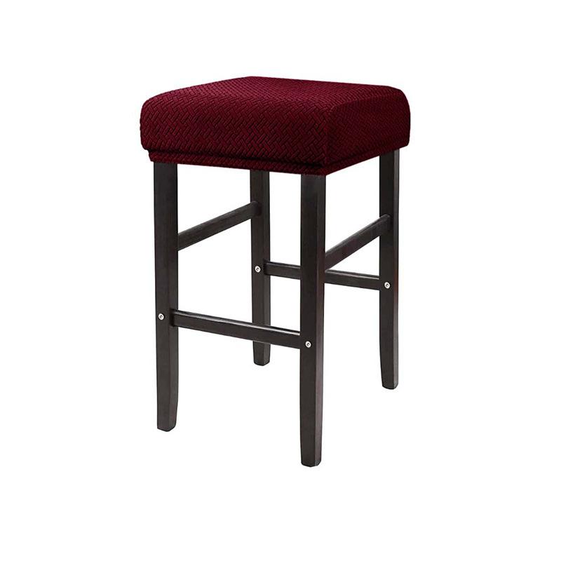 

Простой прямоугольный эластичный чехол для туалетного столика, пылезащитный и моющийся чехол для барного стула, чехол для седла 25*35*2 cm бордовый