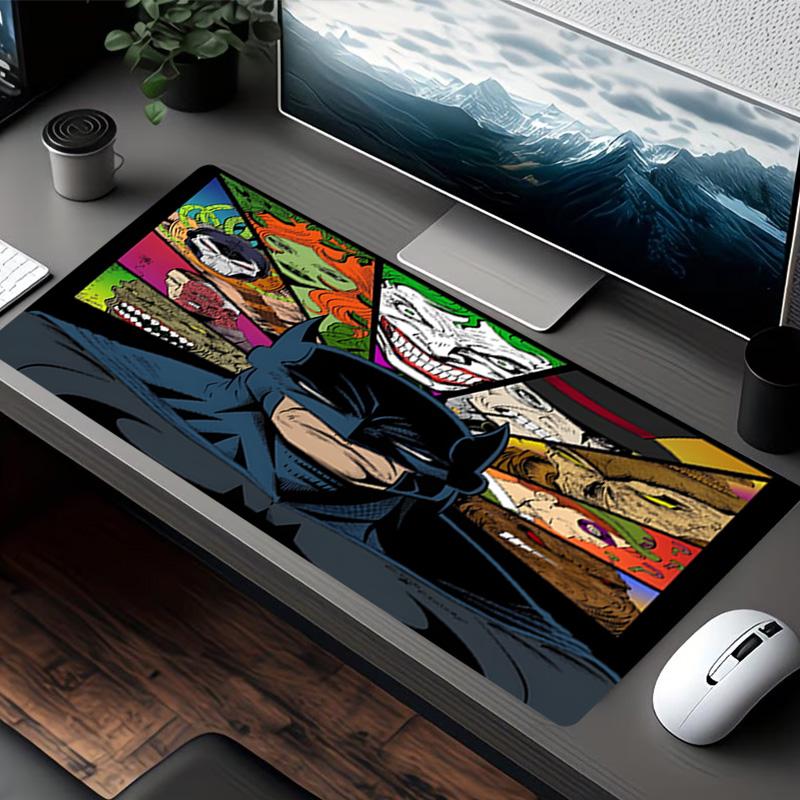 Superheroes Print Mouse Pad, for Keyboard Pad Laptop PC Mat for Office Home Use, Desk Decor, Perfect Birthday Gift for Gamers
