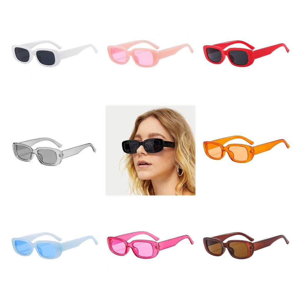 Trendy Candy-colored Square Sunglasses For Outdoor Activities And Fashion Dressing