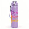 1PC Kindness Always Matters Daisy 750ml Color Plastic Sports Water Bottle Leakproof Flip Straw Lid Suitable for Sports Office Home Use