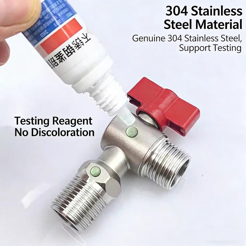 Toilet Flush buttonStainless Steel Angle Stop Valve Faucet Valve G1/2'' Plumbing Fitting Brass High Flow Easy