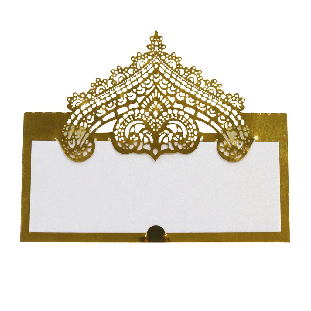 50p 3D Lace Wedding Table Card Hollowed Out Holiday Handwritten Banquet Hotel Seat Card Seat Card Party Decoration Card