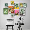 Boho Poster Botanical Bathroom Canvas Painting Tropical Indoor Plants Jungle Art Print Nordic Wall Picture For Living Room Decor No Frame