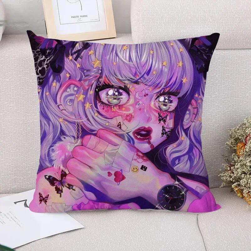 E-eunpyon Art Decorative Cushions for Sofa Cushion Covers Body Pillow Cover Pillowcases Car Decoration Pillowcase