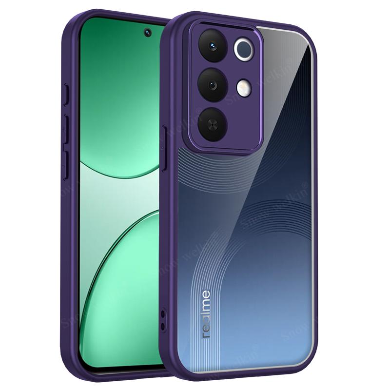 Custodia in Silicone Trasparente Per Realme C85 Pro RealmeC85 Pro C85Pro Cover Posteriore in PC Paraurti in TPU Custodie Trasparenti Antiurto per Telefono
