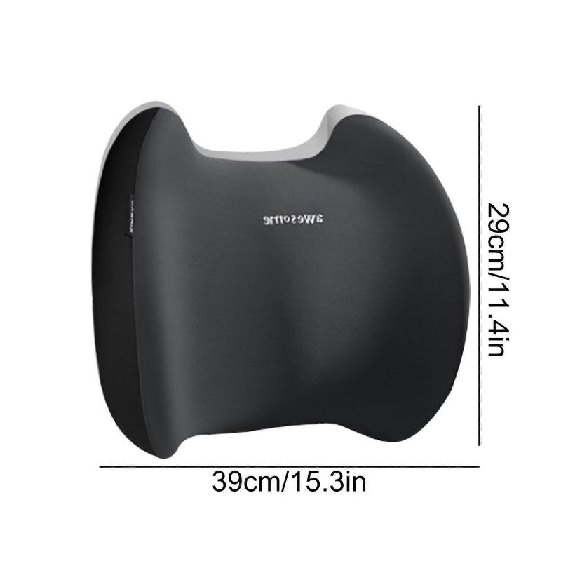 Černá bederní opěrka do auta, Celoroční paměťová pěna