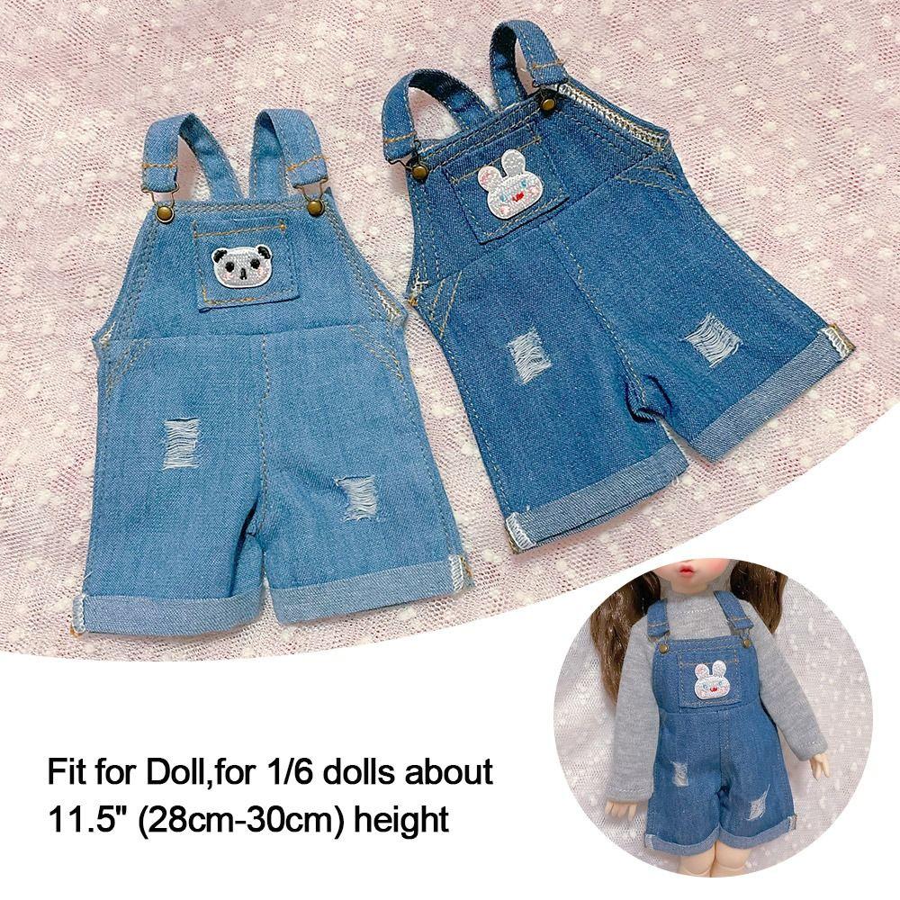 

Casual Wears 11.5 Kids Toys Jeans Shorts Dolls Trousers Clothes Accessories Strap Shorts Pants