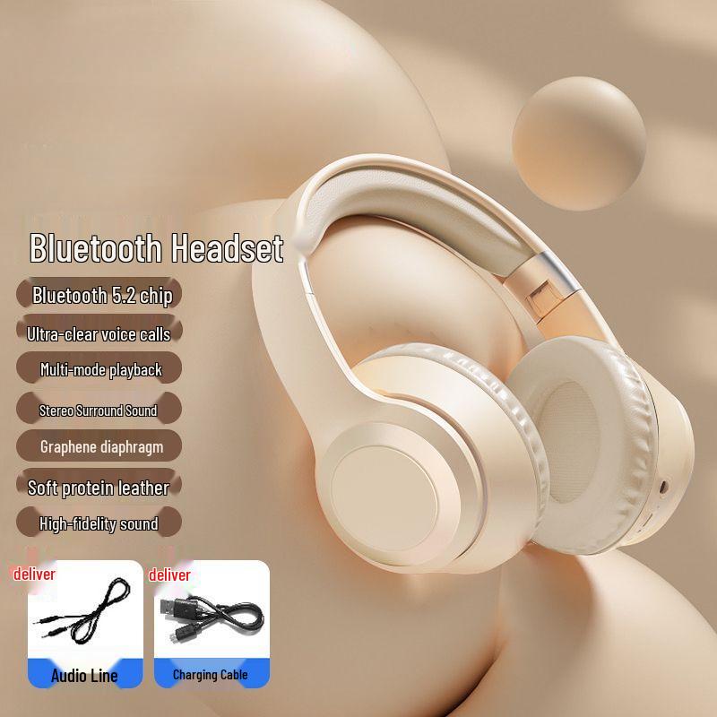 High-Value Wireless Bluetooth Over-Ear Headphones with Luminous Earcups for Gaming, Music, and Heavy Bass