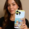 Seaside Scenery Wine Lemon Phone Case For iPhone 17 16 15 11 12 14 13 Pro Max Mini X XS XR 7 Plus 17E Shockproof Cover Fundas