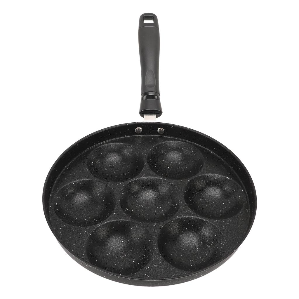 Egg Pan Omelette Fried Egg Pan 7 Holes Frying Pan Nonstick Multipurpose for Home Kitchen Breakfast Making