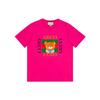 T-Shirts Men's Fuchsia Crew Neck Moderate 548334-XJDJI-5251