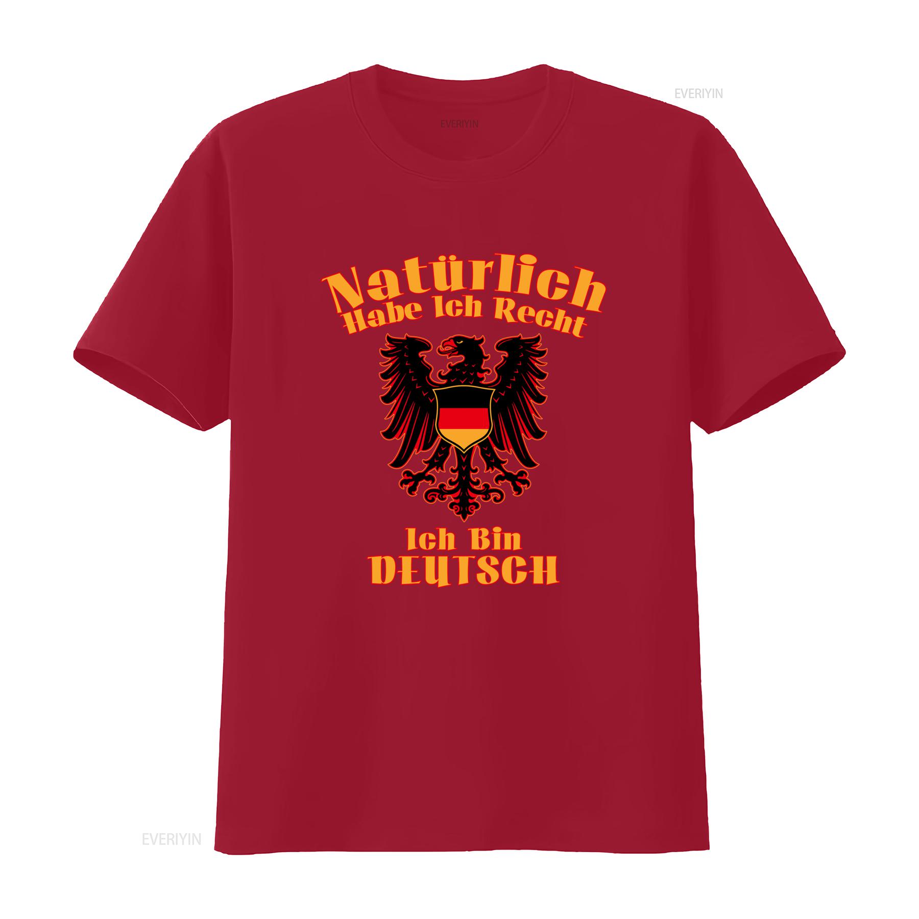 German Pride T Shirt Naturlich Habe Ich Recht Bin Deutsch Design Made in USA Sizes S to 5XL vintage Washed Versatile S