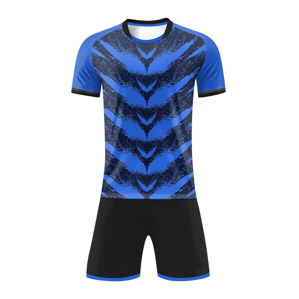 Set Maglia e Pantaloncini Atletici da Calcio per Uomo Uniforme Asciugatura Rapida per Allenamento di Calcio e Sport di Squadra