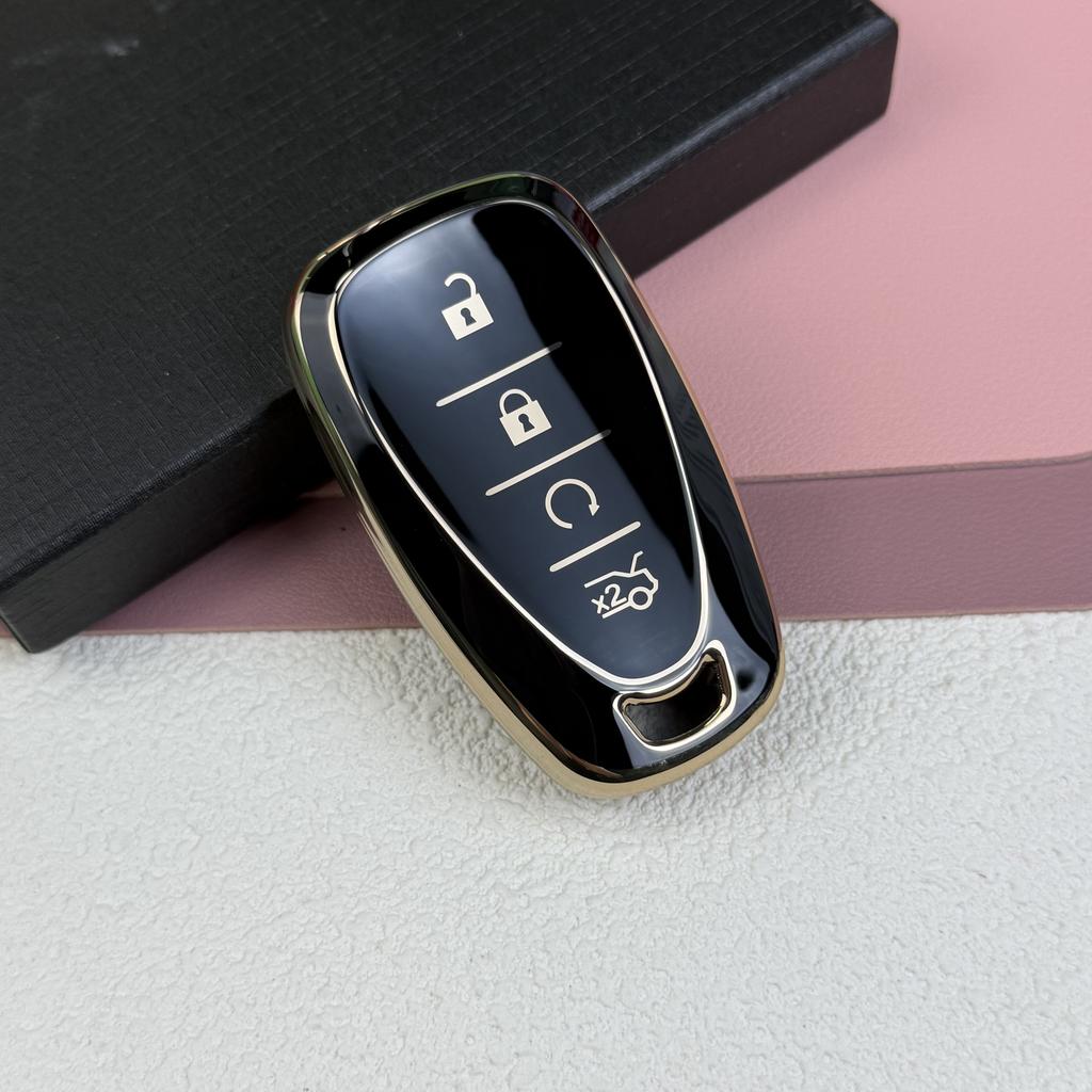 TPU Car Key Fob Cover Case for Chevrolet 2017-2019 Chevy Malibu Camaro Cruze Traverse Sonic Volt Bolt Equinox Spark Blazer Onix