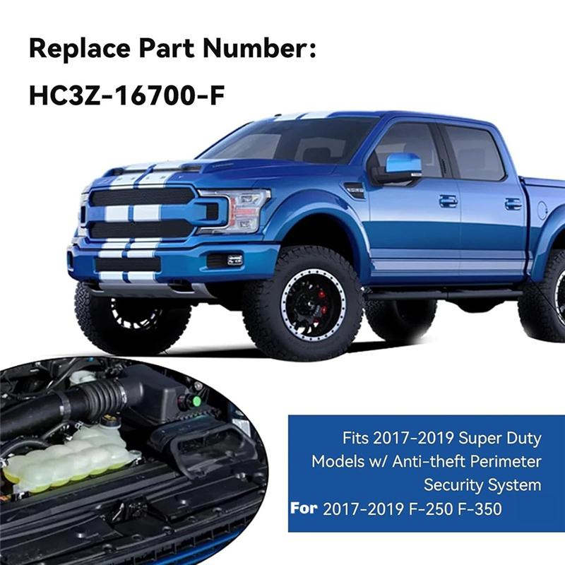 A16P-Hood Latch With Anti Theft Sensor For Ford F-250 F-350 Super Duty 2017- HC3Z-16700-F, HC3Z16700E, HC3Z16700B