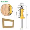 1Pc Mitered Drawer Front Molding Router Bit Door Handrail Line Tenon Cutter For Wood Tools - 8mm 12mm 1/2inch Shank
