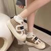 Milk fufu little white shoes women's platform student popular big head board shoes 2025 winter new velvet warm cotton shoes