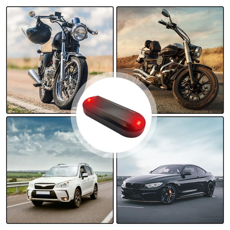 Car Fake Security Light Solar Powered Simulated Alarm Wireless Warning Anti-Theft Caution Lamp LED Flashing Lights Tools