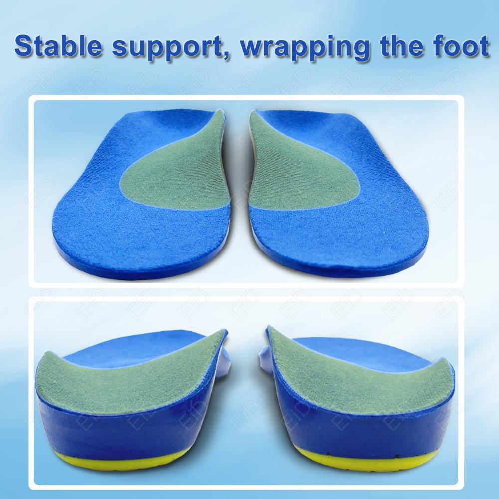 Kids Adult Orthopedic Insoles For Flat Feet High Arch Support Correction OX-Legs Valgus Horseshoe Foot Care Deep Cup Shoes Pads