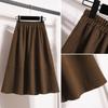 Winter Drooping Versatile Wool Umbrella Skirt Mid-length Sporty High-end A-line Skirt To Make You Look Slim and High-waisted Skirt for Women