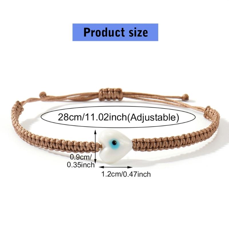 Colorful Bohemian Friendship Bracelet Featuring Mystical Eye Decoration Comfortable Stretch Designs Accessory