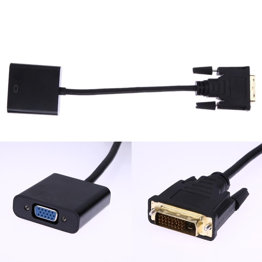 1080P DVI-D 24+1 To VGA HDTV Converter Monitor Cable DVI To VGA Adapter