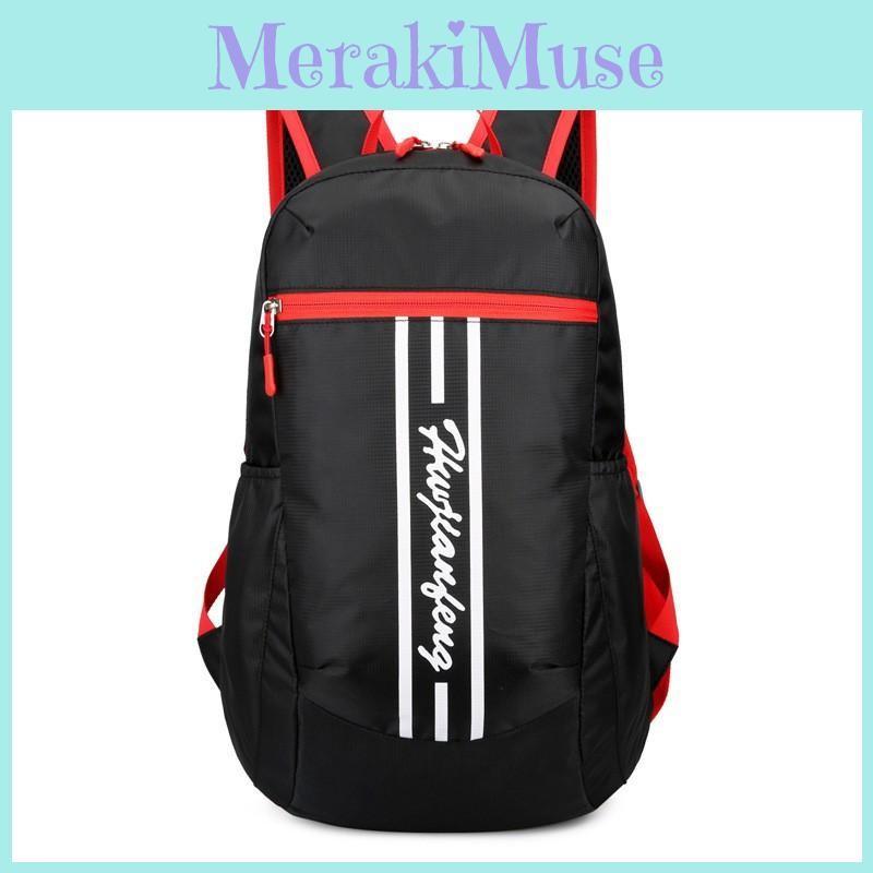 Alphabet Pattern Print Backpack Folding Mountaineering Splash Schoolbag Proof