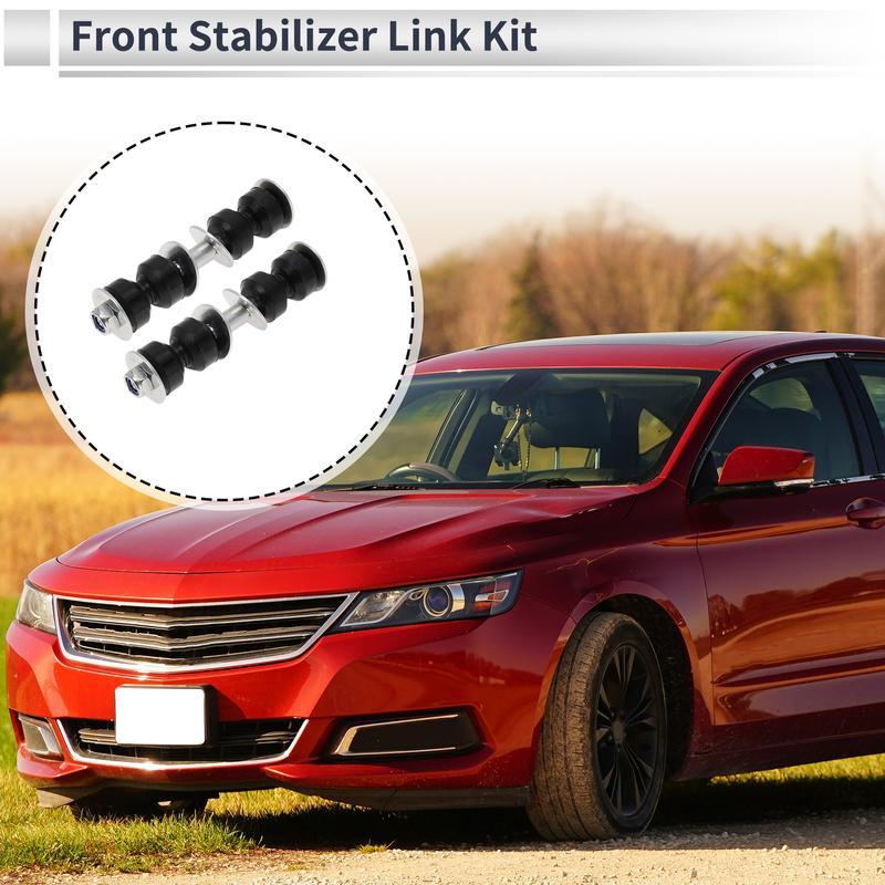 UXCELL Front Stabilizer Bar Links for BUICK ALLURE 05- 09 Sway Bar Link Kits Suspension Bar End Links Iron Rubber Black 2 Pcs