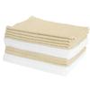 [] Lec Gekiochi-kun Microfiber Cloth, 20 Pieces (20 X 30 Cm), Beige & White