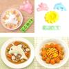 4-delt Kanin og Delfin Ris- og Grøntsagsrulleforme, Køkken DIY Bento Ris- og Grøntsagsrulle Sushiforme