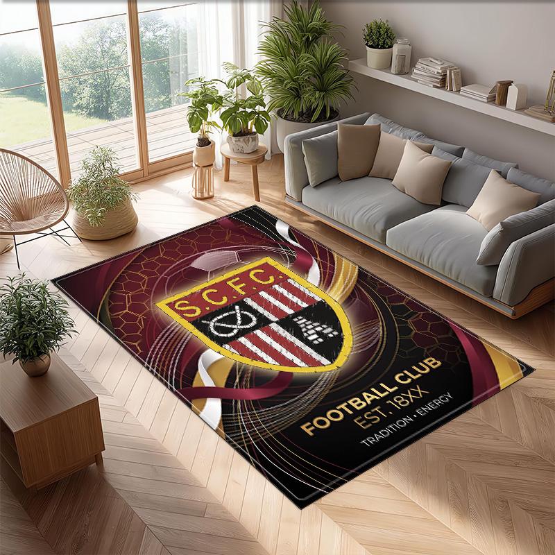 Tappeto in Velluto di Cristallo con Stampa del Southampton Football Club, Comodo Assorbente d'Acqua Antiscivolo per Pavimenti Interni