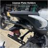 Black Rear Mudguard Bracket for 675SR-R and 675SRR Motorcycles, Short-Tail Rear License Plate Support with Plate Illumination Function
