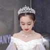 Silver Rhinestone Tiara Gold Pearl Tiaras Temperament Bride Crown  Princess