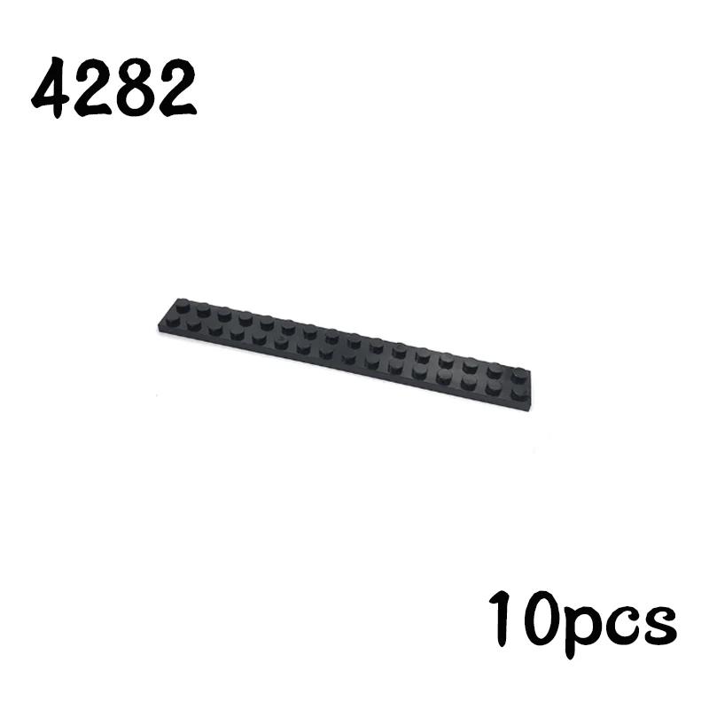 Non-Toxic Newest Building Blocks Thin Figures Bricks Plate 10Pcs Size 2X16 Dots Basepate Board 4282 Toys For Children Gifts