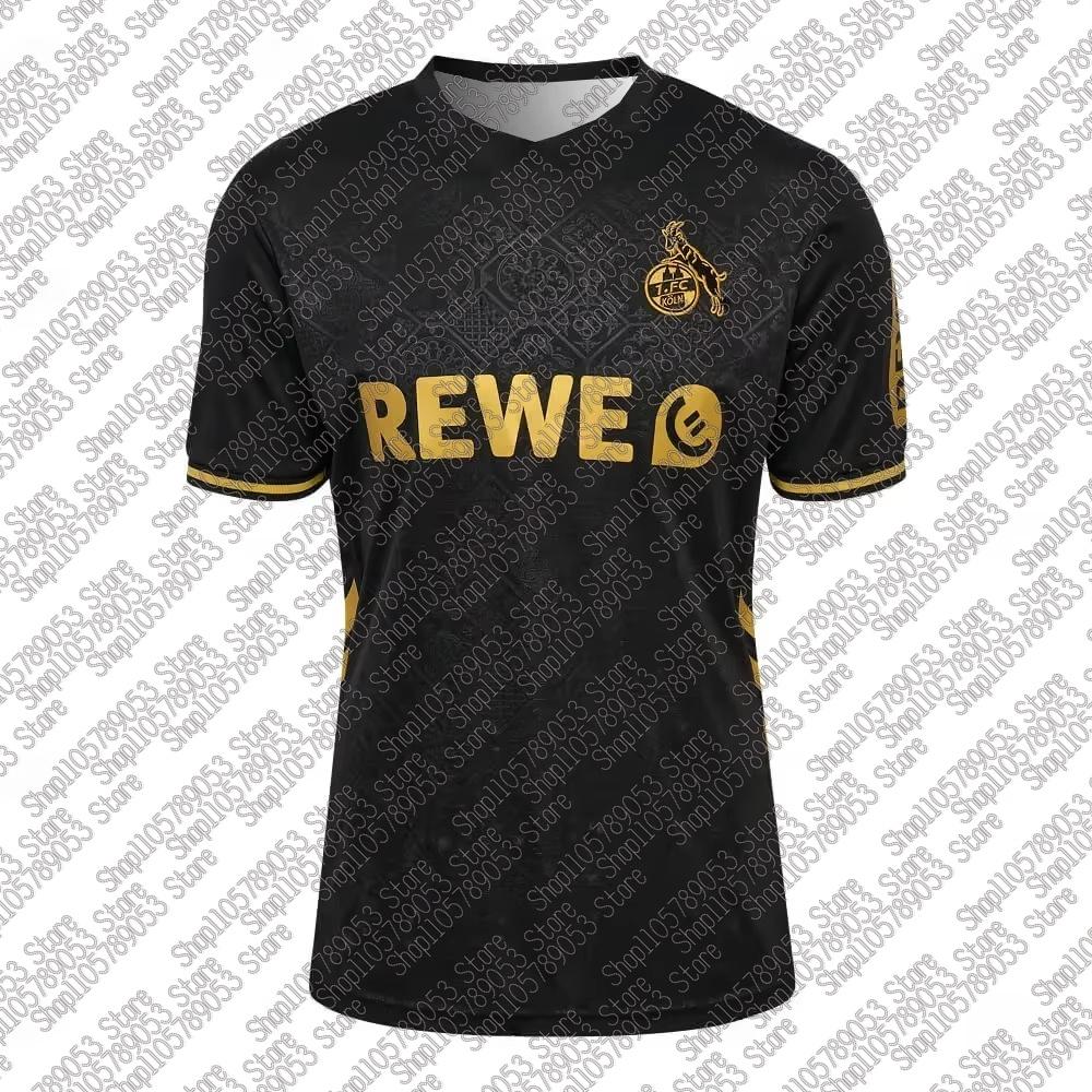 Ademend Trainingsshirt met Korte Mouwen FC Köln Home Print Voor Volwassenen En Kinderen