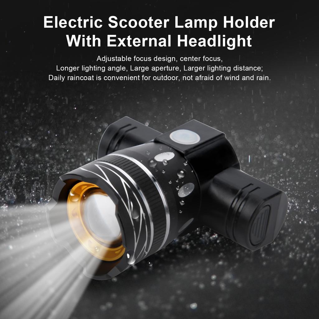 Electric Scooter Head Lamp, High Brightness LED Bike Light Rechargeable LED Headlight for CelsiusPro for Night Riding