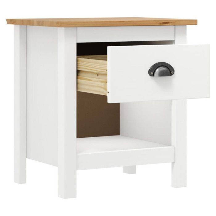 VidaXL Tables de chevet 2 pcs Hill Range 46x35x49,5 cm Pin solide