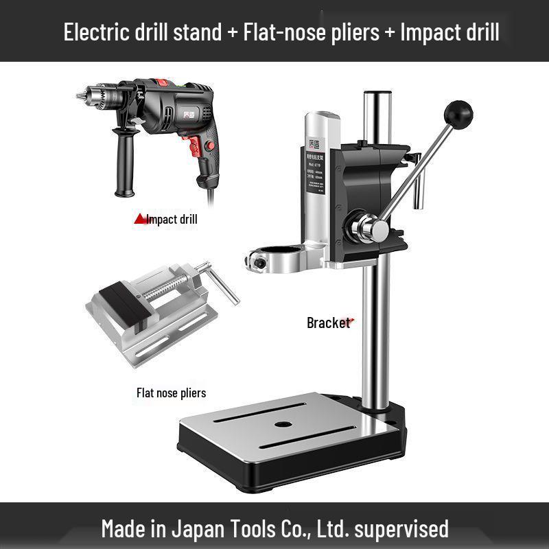 Universal Miniature Hand Drill Press Stand for Small Pistol Drills - Multi-functional Household Tool