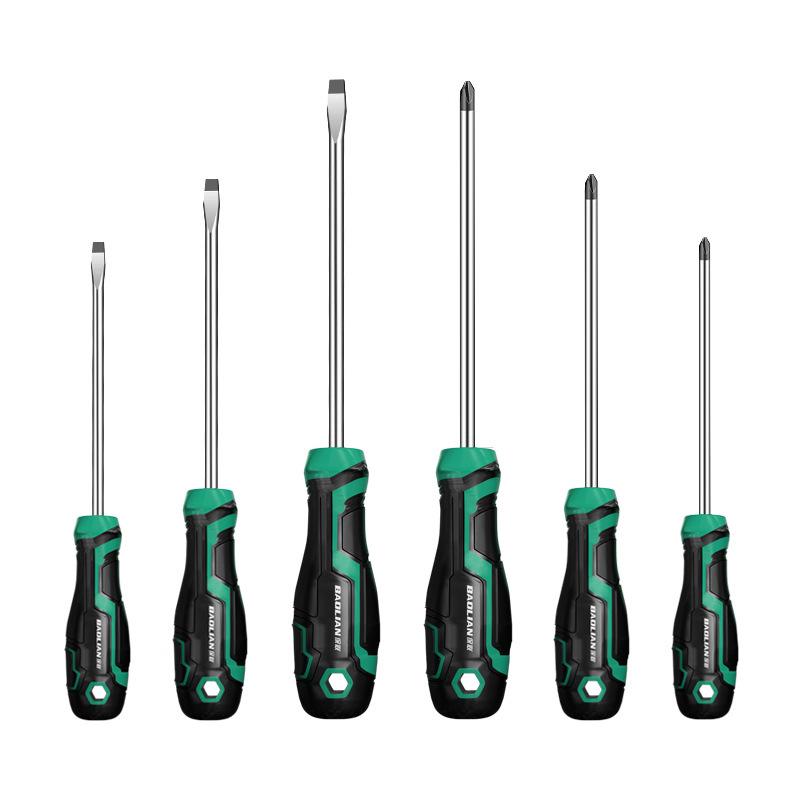 Baolian Industrial-Grade Magnetic Screwdriver Set – Super Hard Phillips & Slotted Collection