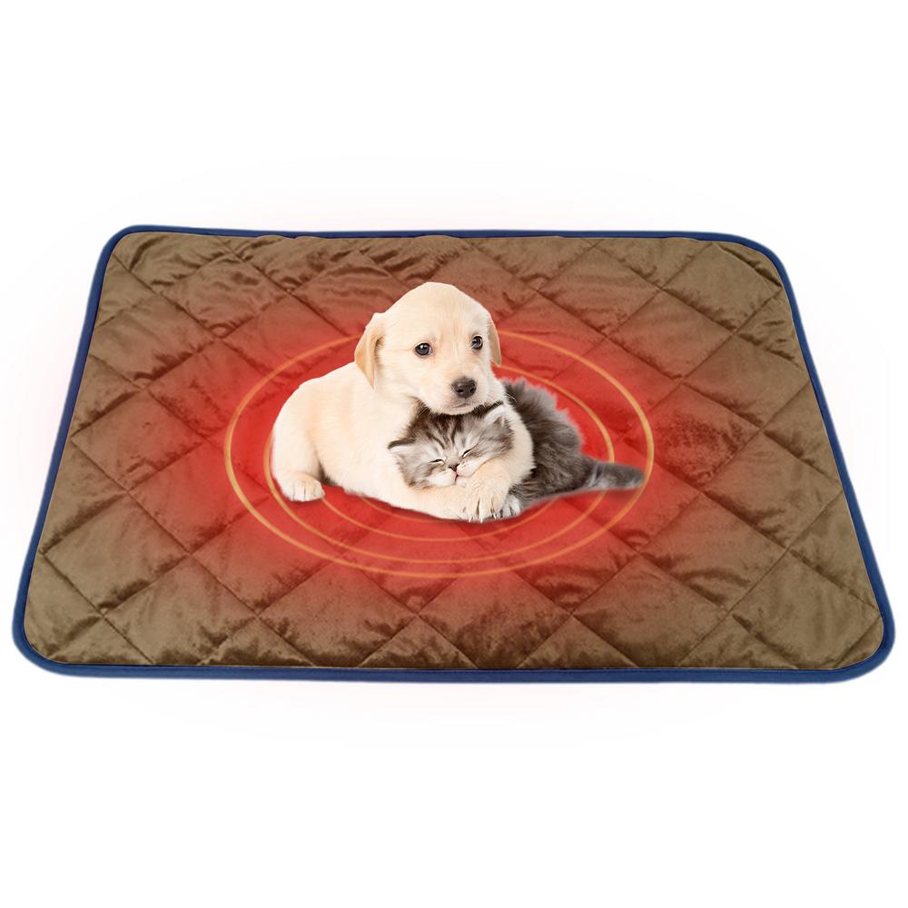 Cat Warming Pad Temperature Sensing Dog Pad Soft Thermal Blanket Warming Mat Anti Slip Heated Mat Pet Bed Supplies For Cat